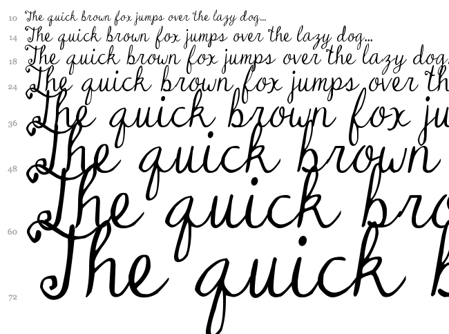 DJB Dear Mr Claus font waterfall